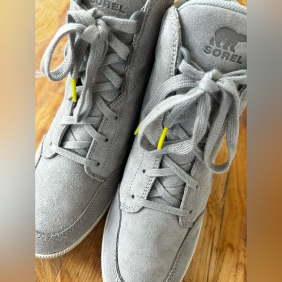 Sorel Out N About Light Gray Wedge Bootie Sneaker Size 9 - Picture 6 of 11